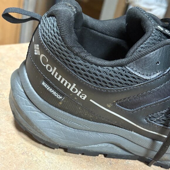 Columbia Mens Plateau Hiking Shoes \Black & Grey Waterproof Outdoor Sneakers 12 - Picture 12 of 14